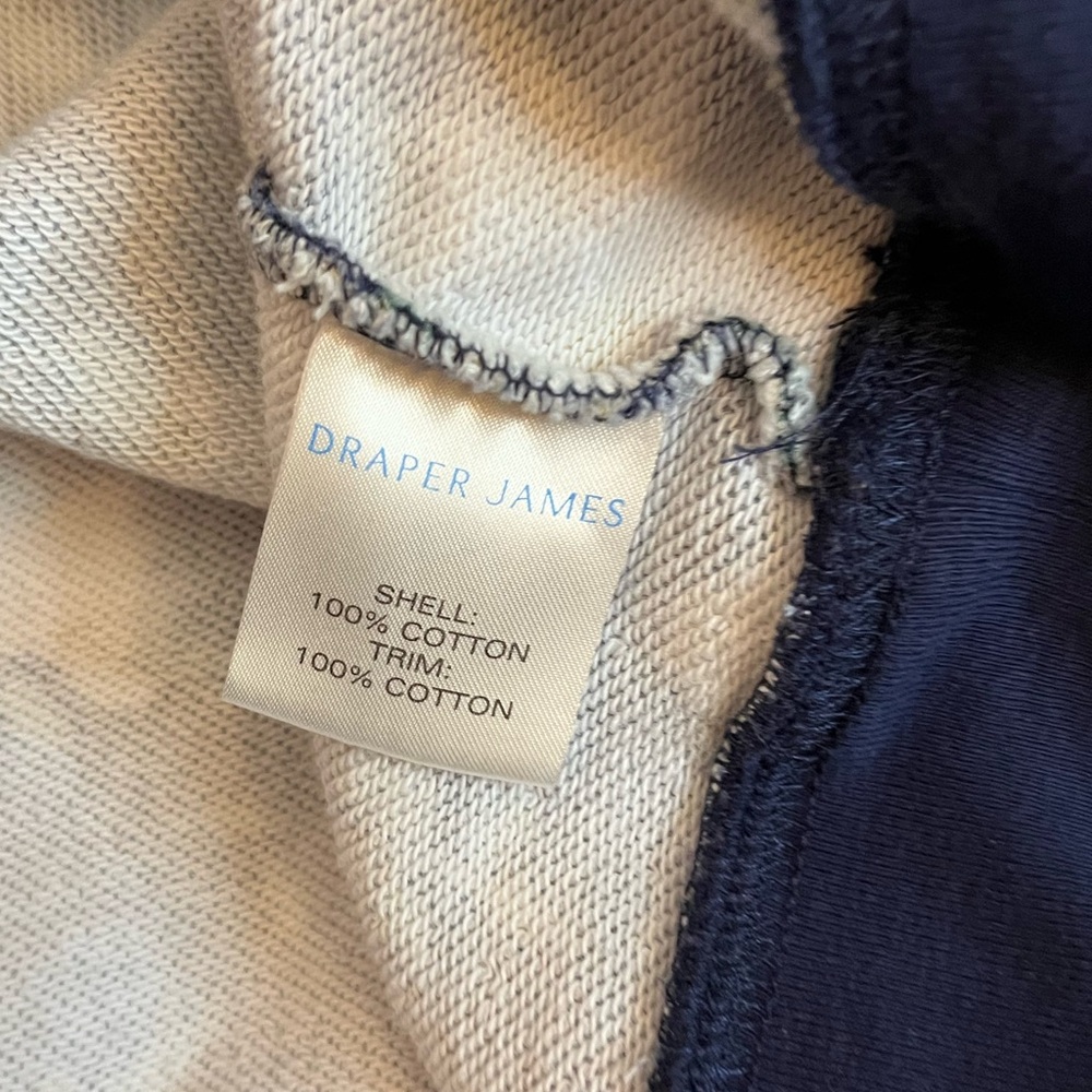 Draper James Womens 3X Blue White Preppy City Floral Comfy Winter Sweatshirt - Picture 6 of 8